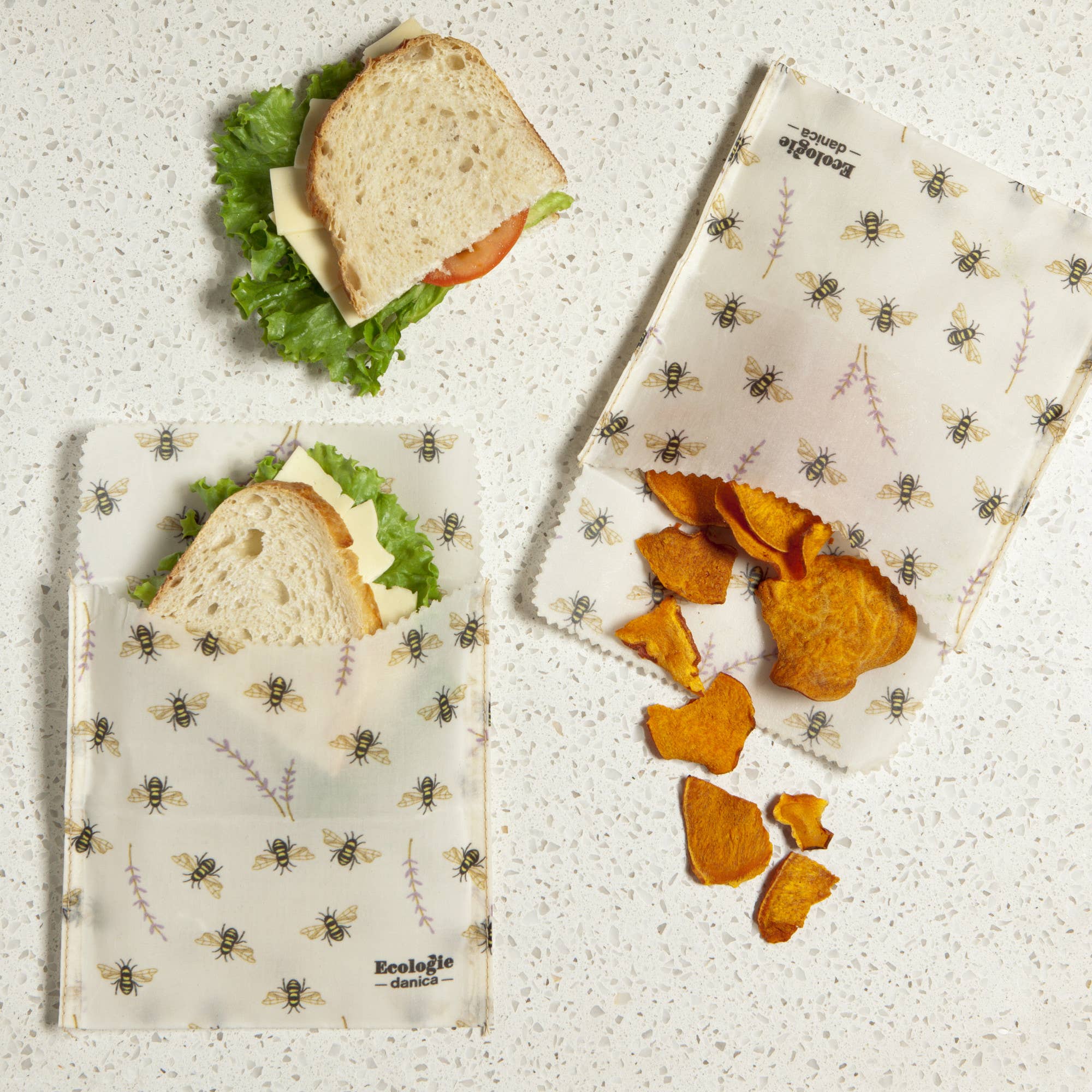 Honeybee Beeswax Sandwich Bag (Set of 2)