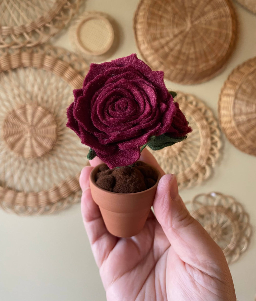 Rose Felt Forever Flower
