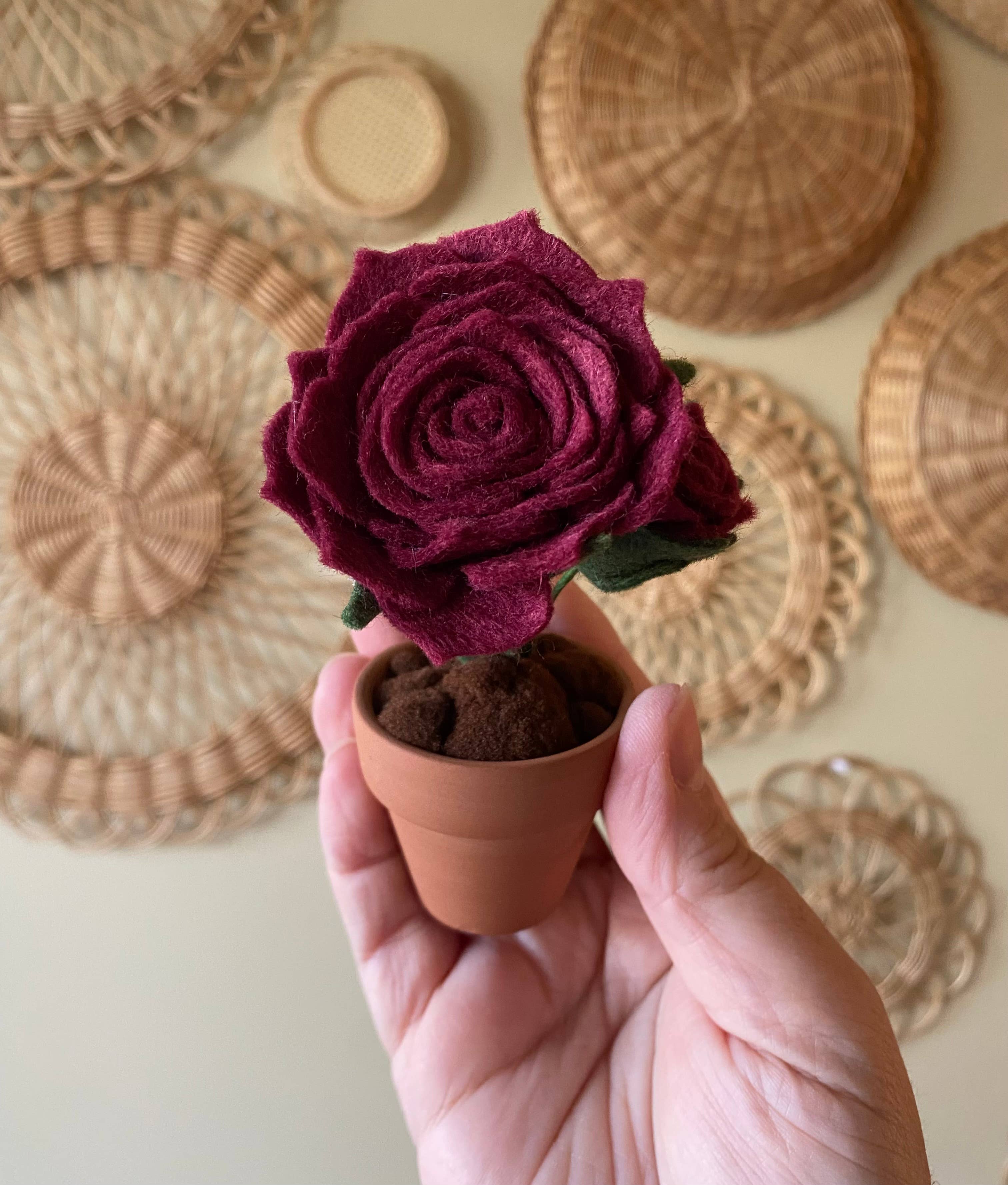 Rose Felt Forever Flower