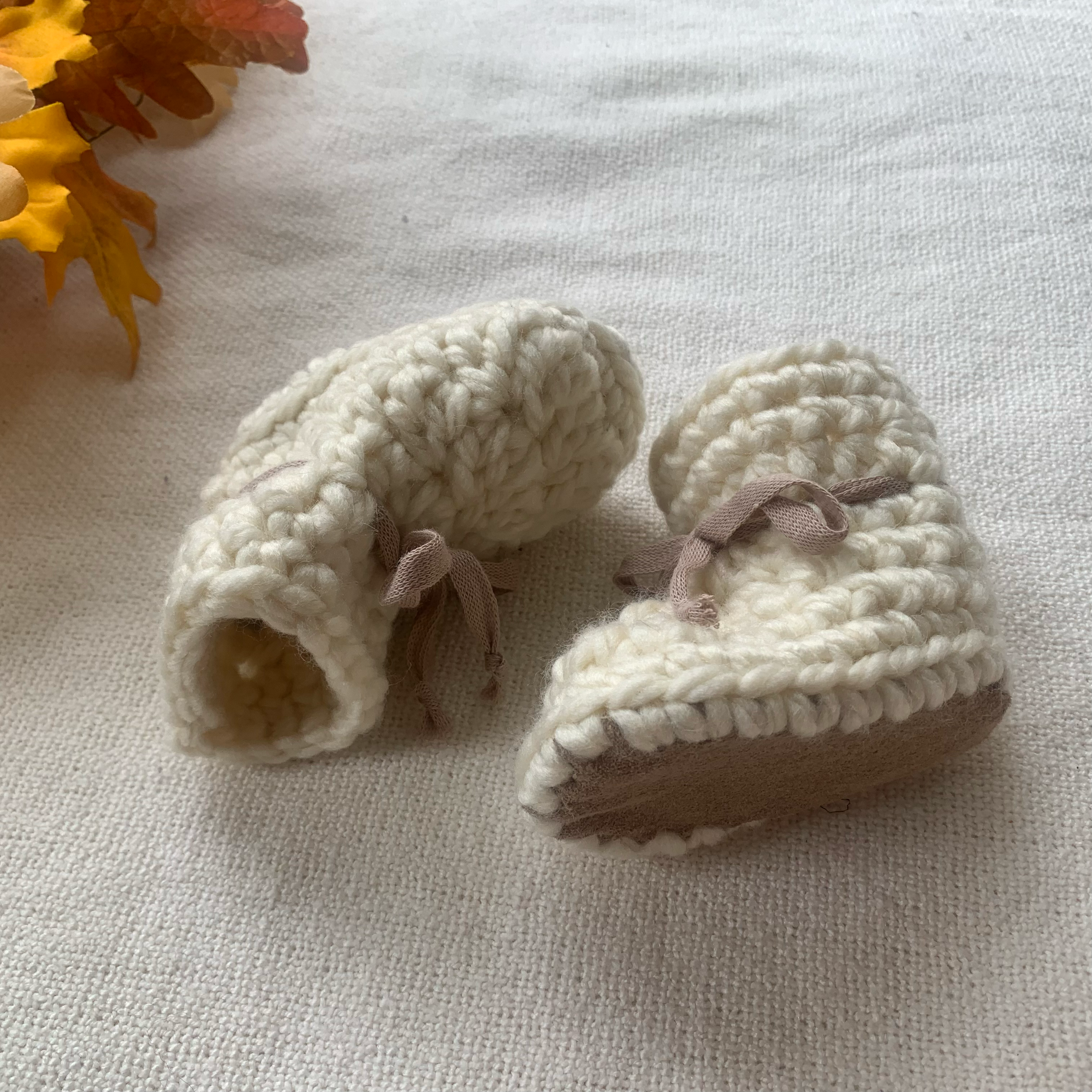 Sheepskin Baby Booties