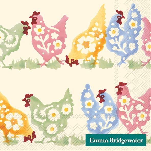 Cocktail Napkin 20pk - Spring Chickens