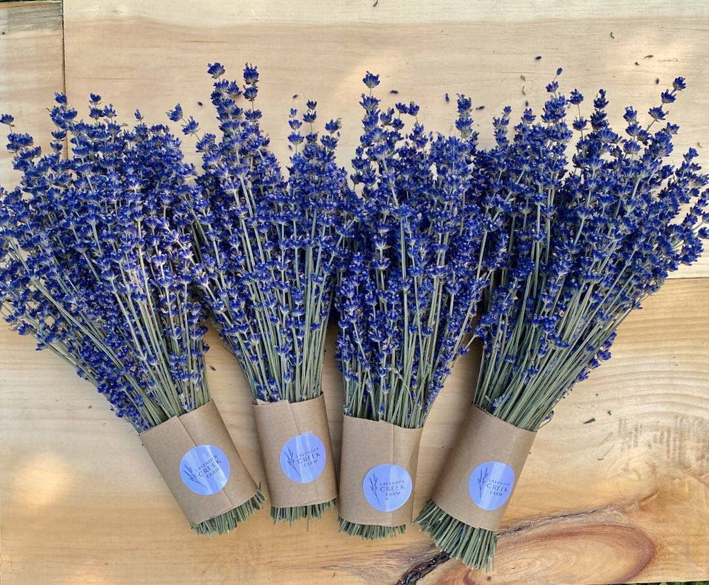 Dried English Lavender Bouquets - Deep Purple