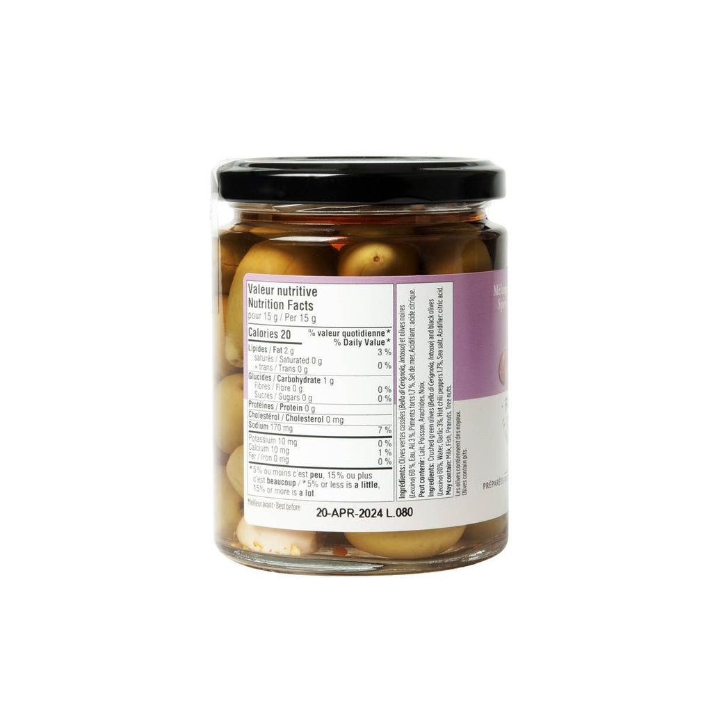 Spicy Olive Mix With Garlic
