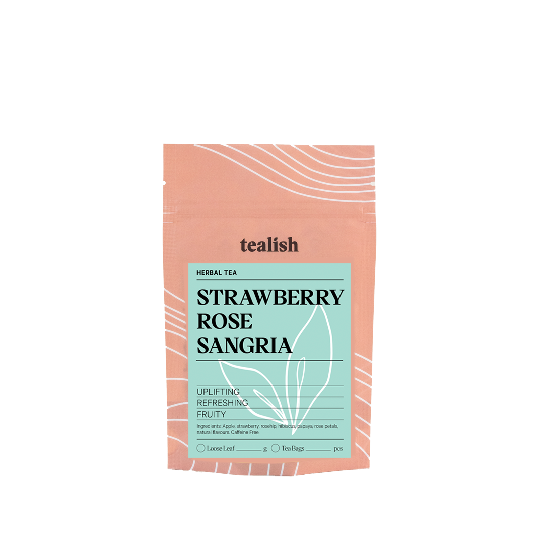 Strawberry Rose Sangria - Herbal Tea: 50g pouch