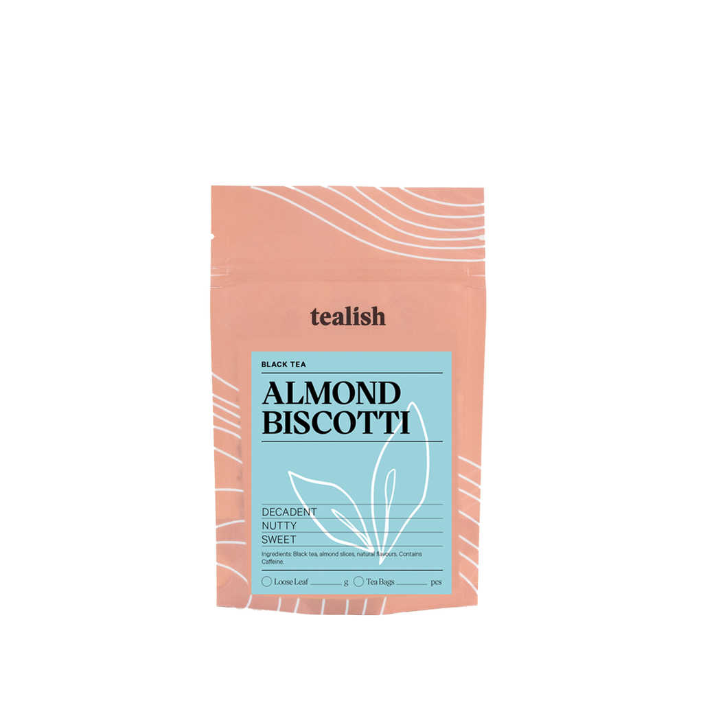 Almond Biscotti - Black Tea: 15 teabags