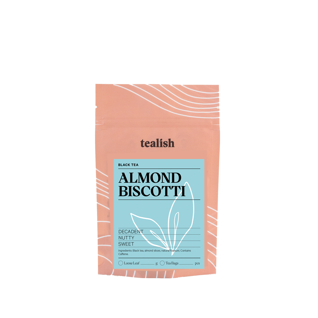 Almond Biscotti - Black Tea: 15 teabags