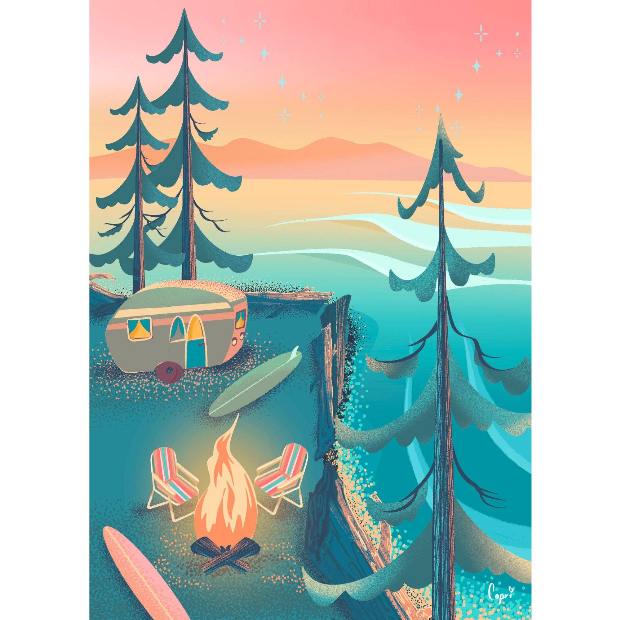 Coastal Camping 1000-Piece Puzzle