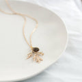 Juniper & Pine Cone Necklace: Gold