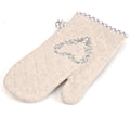 Linen Oven Mitten, Heart