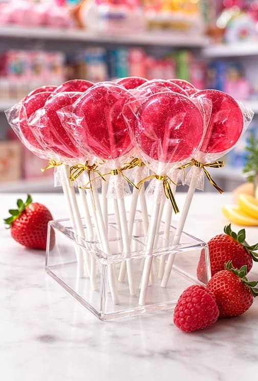 Gourmet Sour Berry Sparkle Lollipop