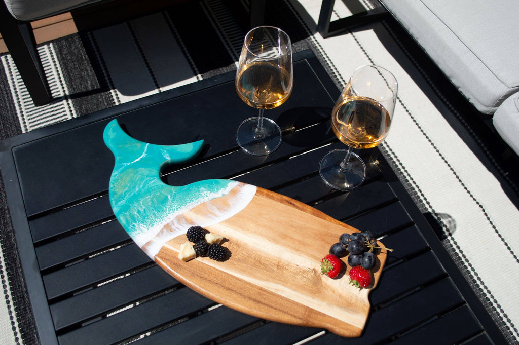 Resin Whale Charcuterie Board