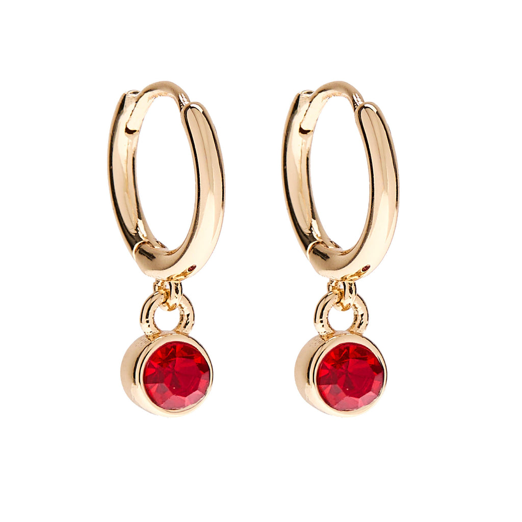 July Birthstone Stud & Huggie Hoop Earrings | Spring 2026