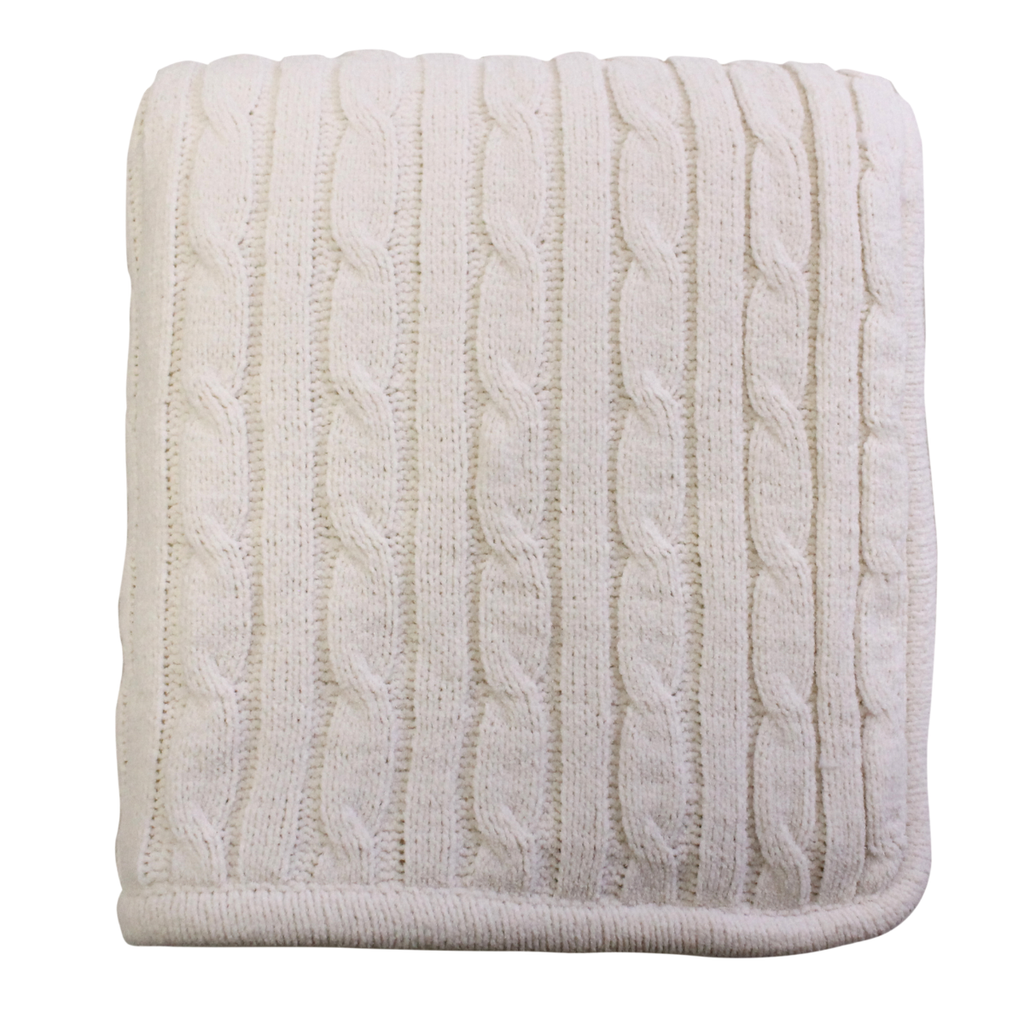 Cable Knit Lambswool Throw