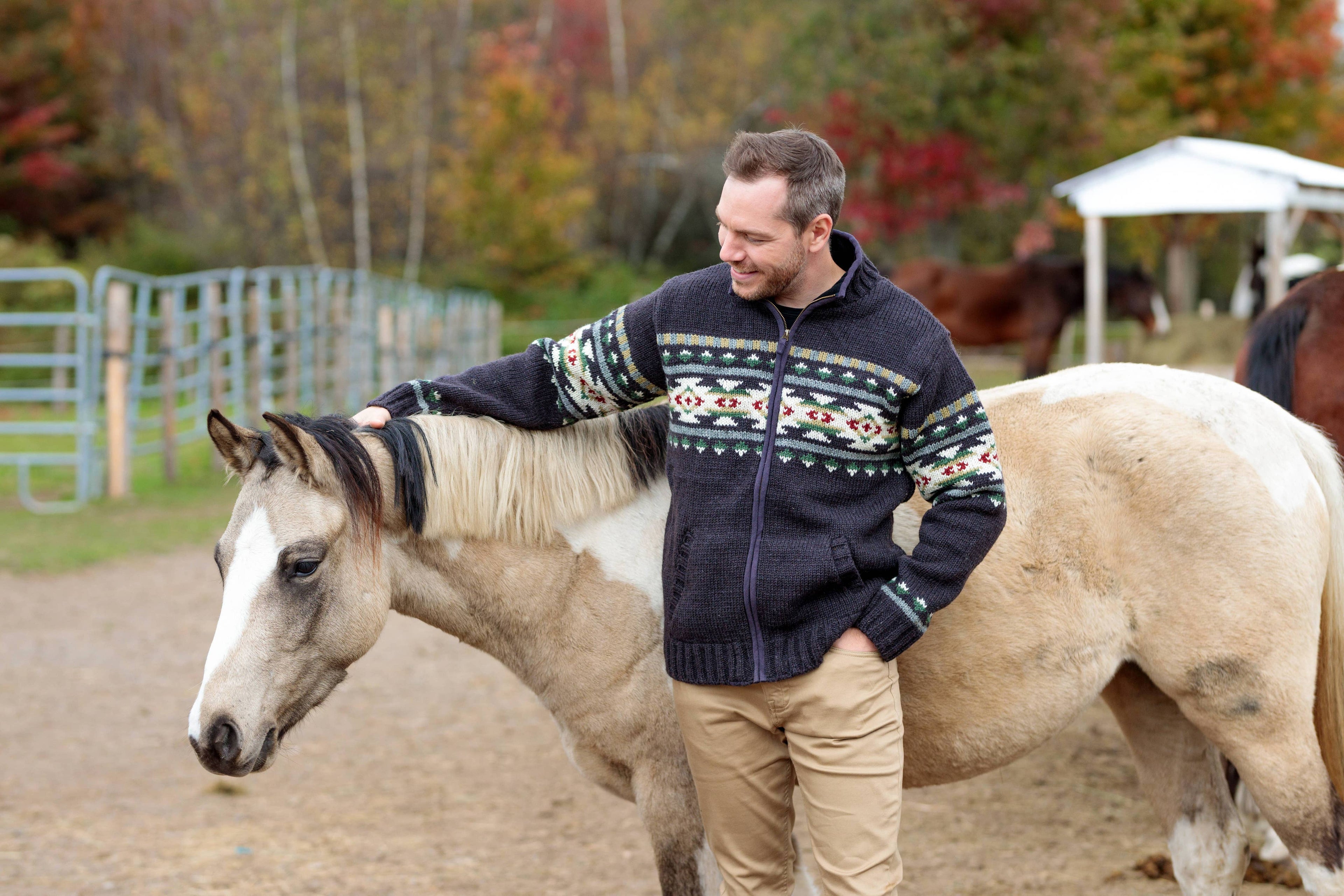 Austin Western Zip Cardigan – Hand Crafted Wool Sweater