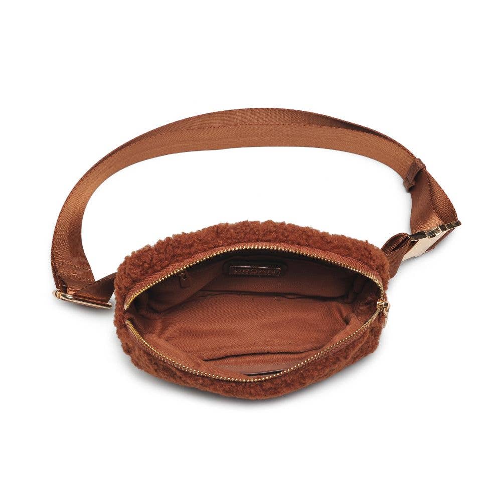 Santi Sherpa Shearling Belt Bag Fanny Pack
