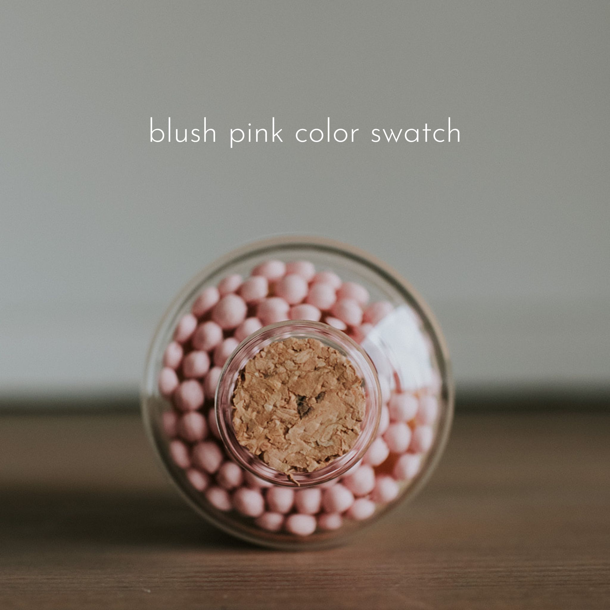 Boho Branches Apothecary Jar: Blush Pink