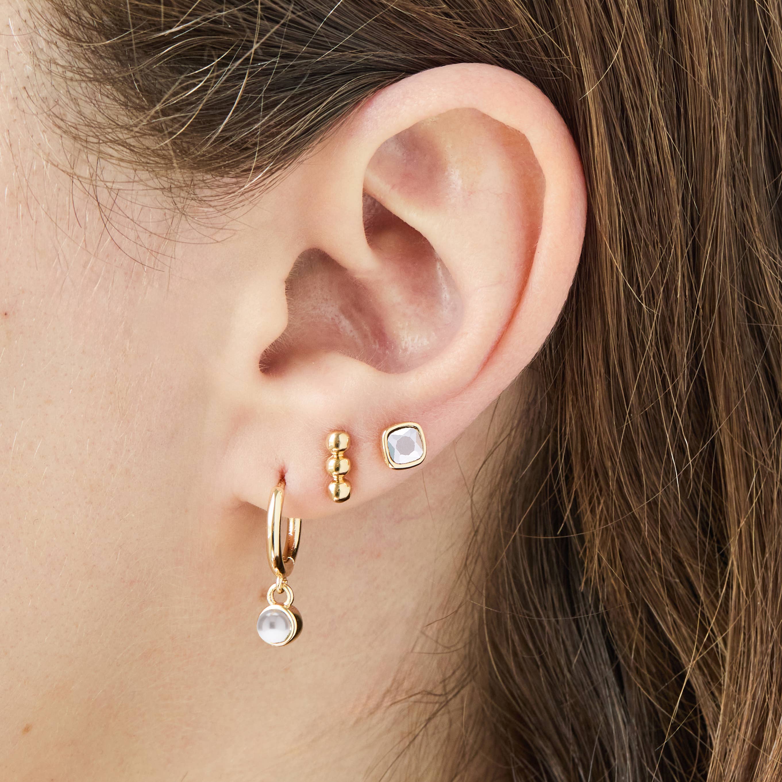 June Birthstone Stud & Huggie Hoop Earrings | Spring 2026