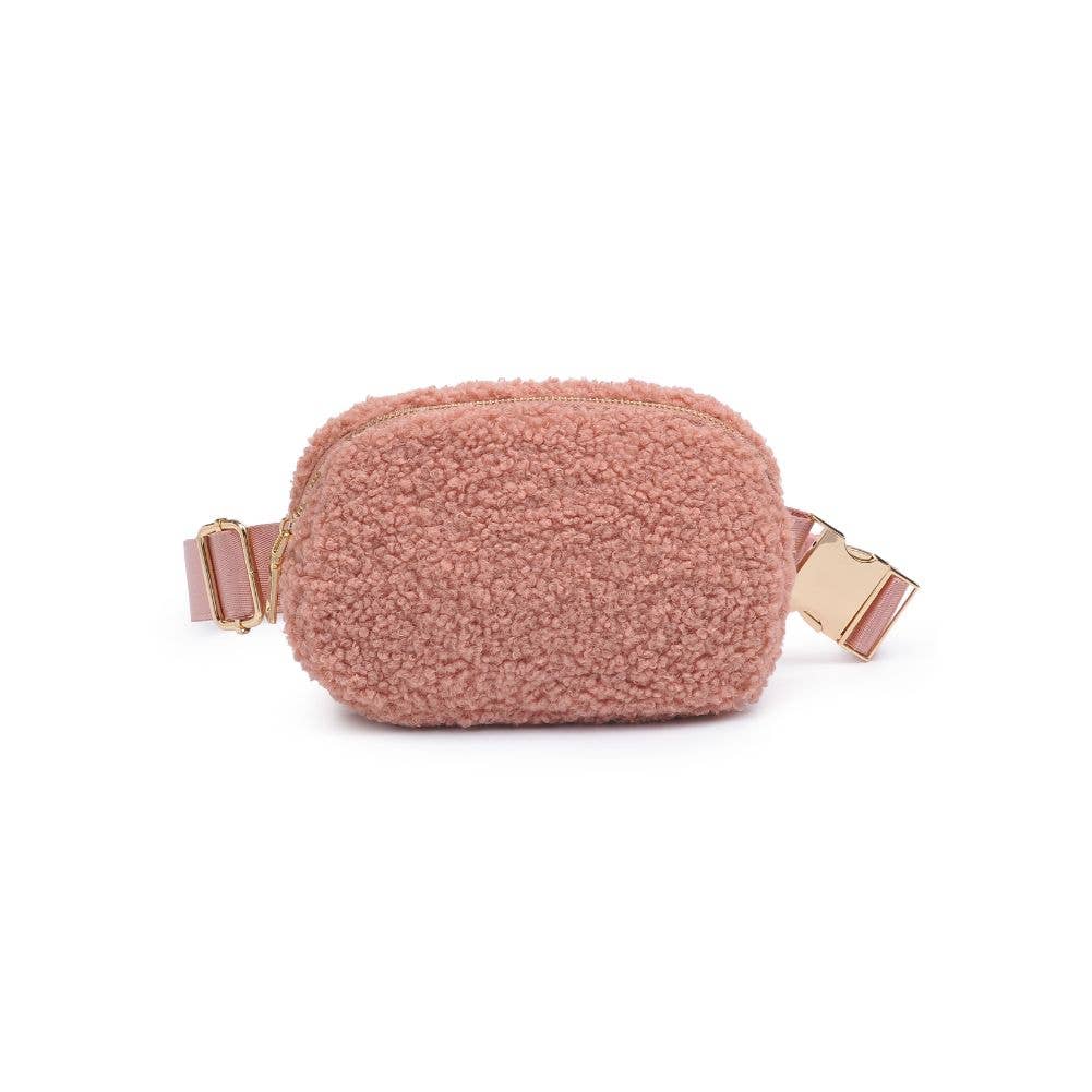 Santi Sherpa Shearling Belt Bag Fanny Pack
