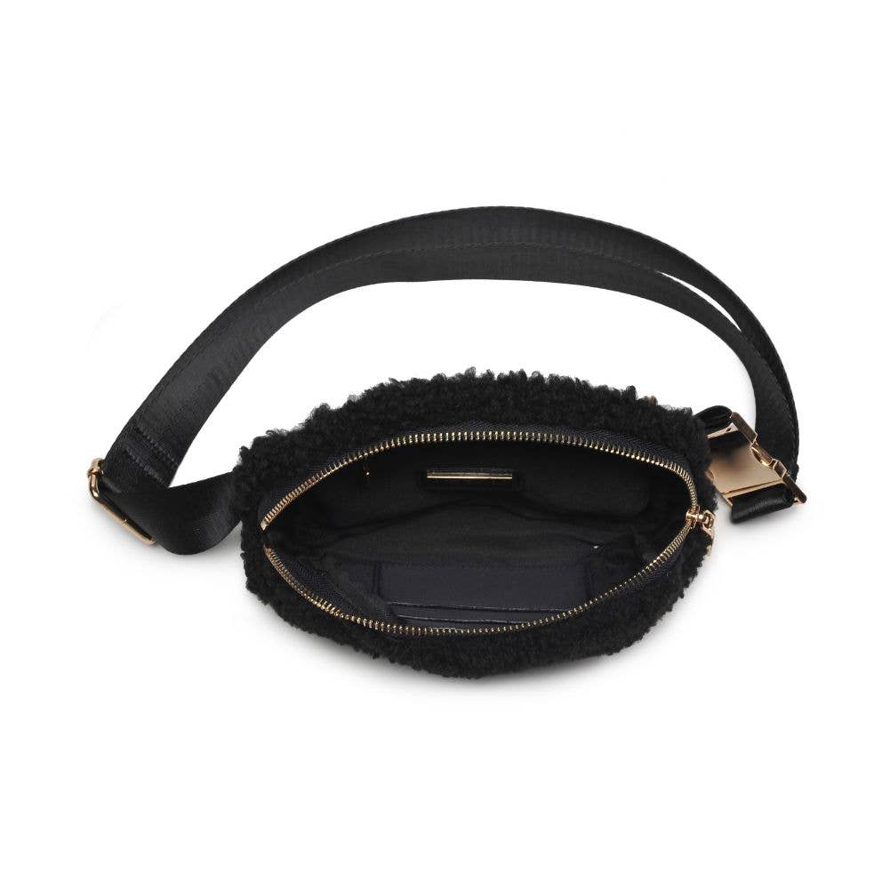Santi Sherpa Shearling Belt Bag Fanny Pack