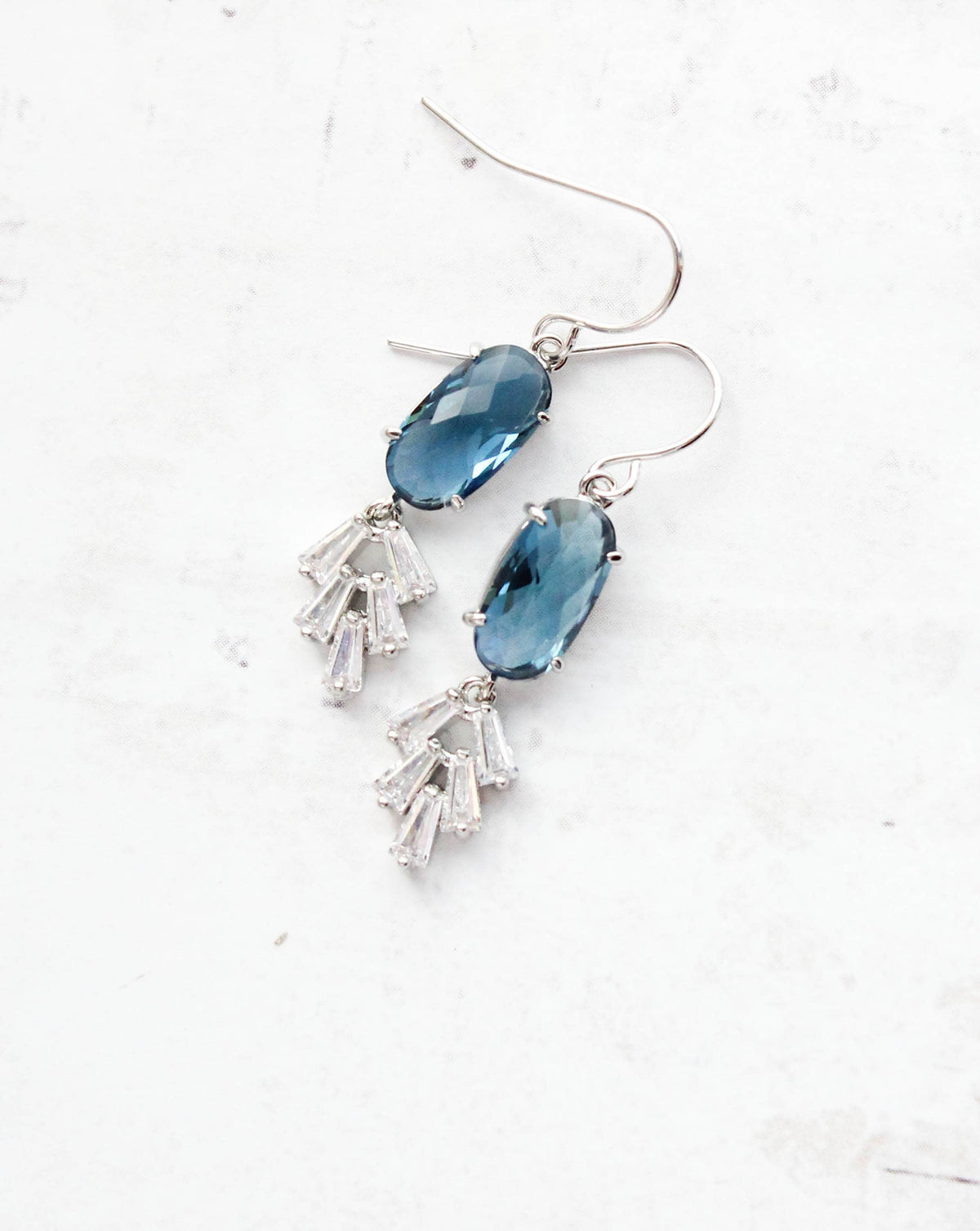 Art Deco Earrings | Sea Green