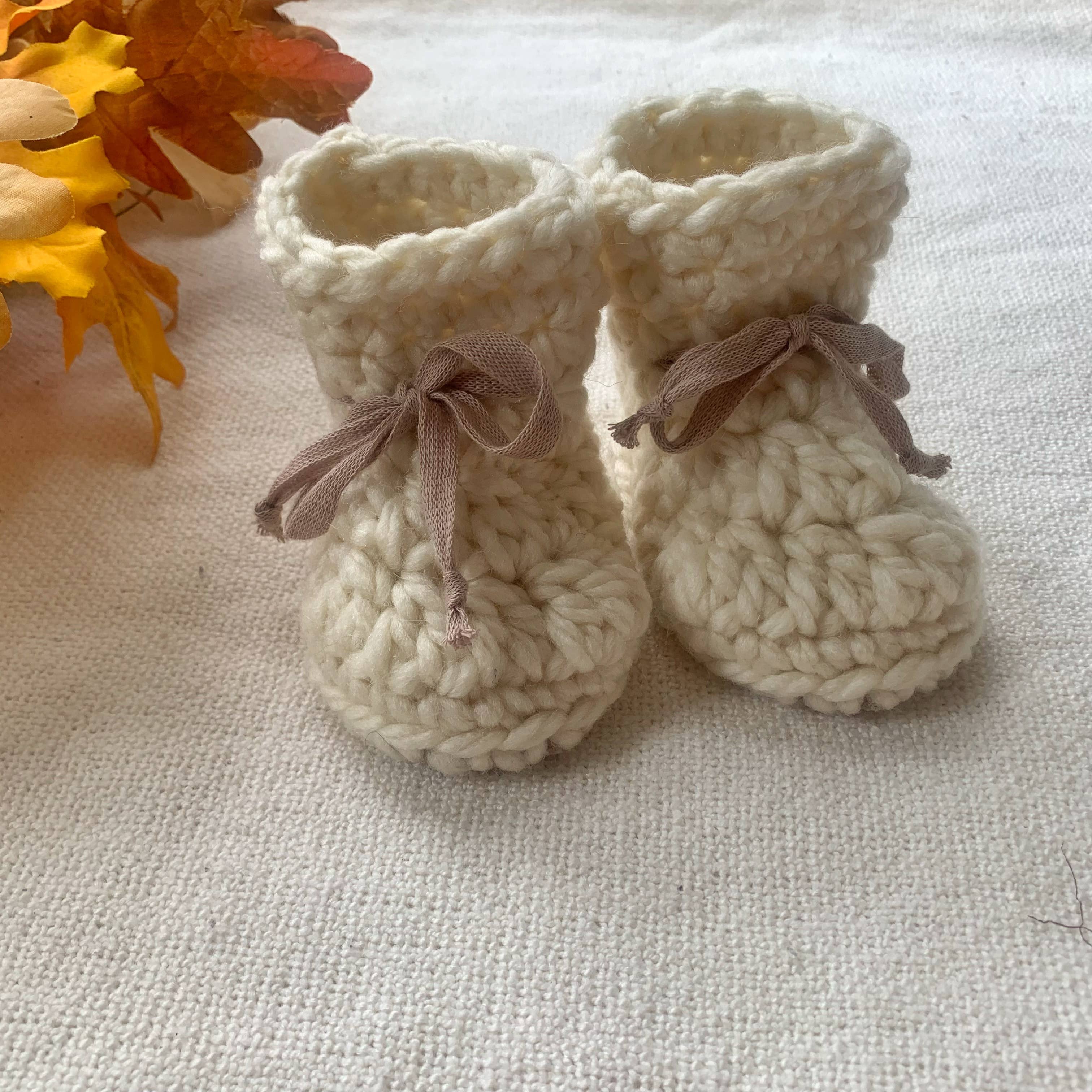 Sheepskin Baby Booties
