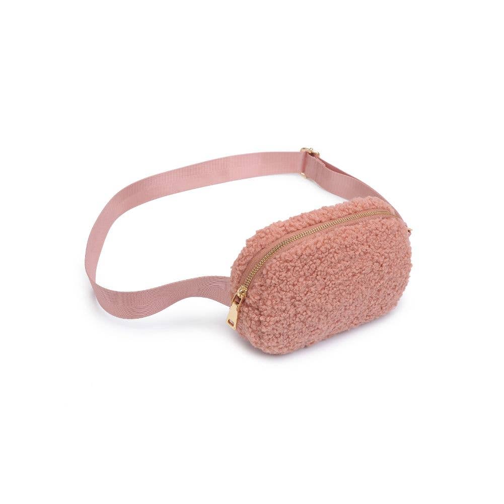Santi Sherpa Shearling Belt Bag Fanny Pack