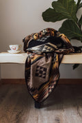 Prairie Sunset Aztek Alpaca Wool Throw Blanket