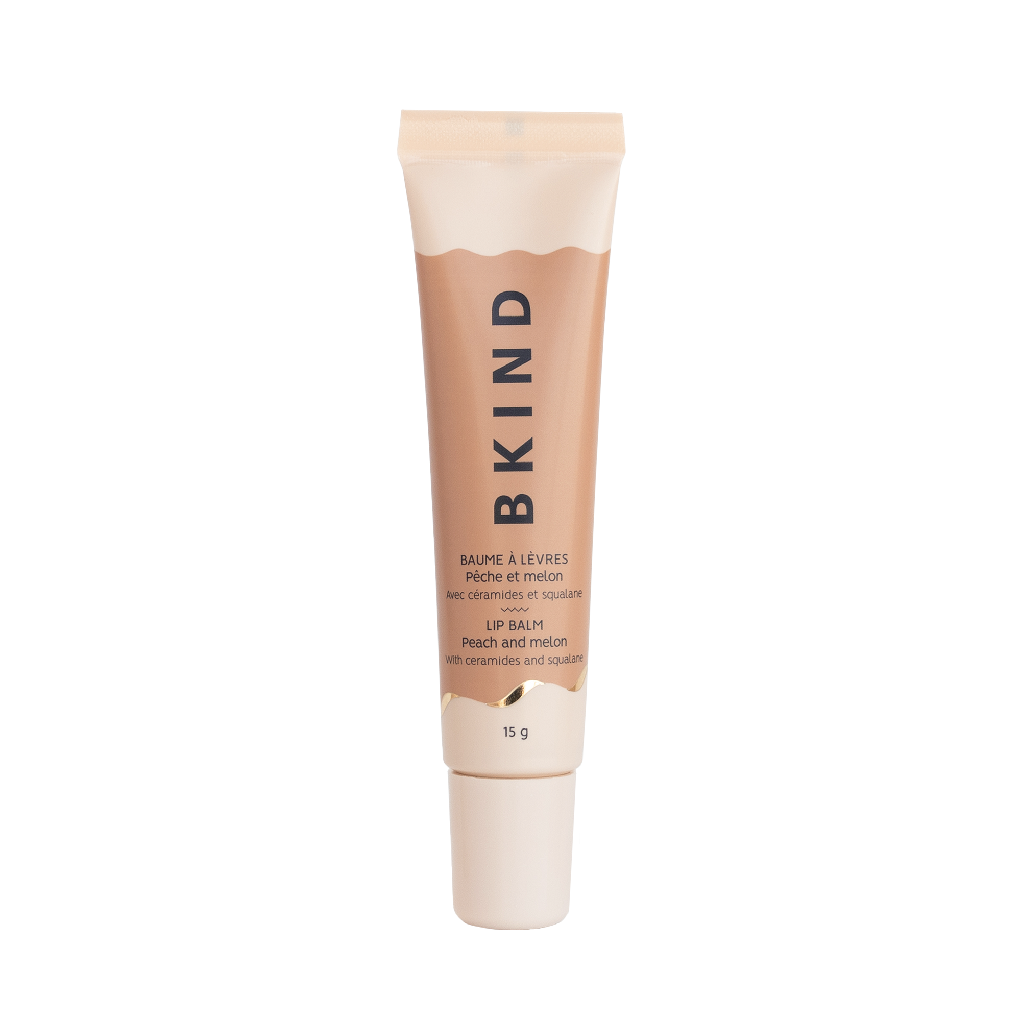 BKIND Nourishing ceramide lip balm | Peach and melon