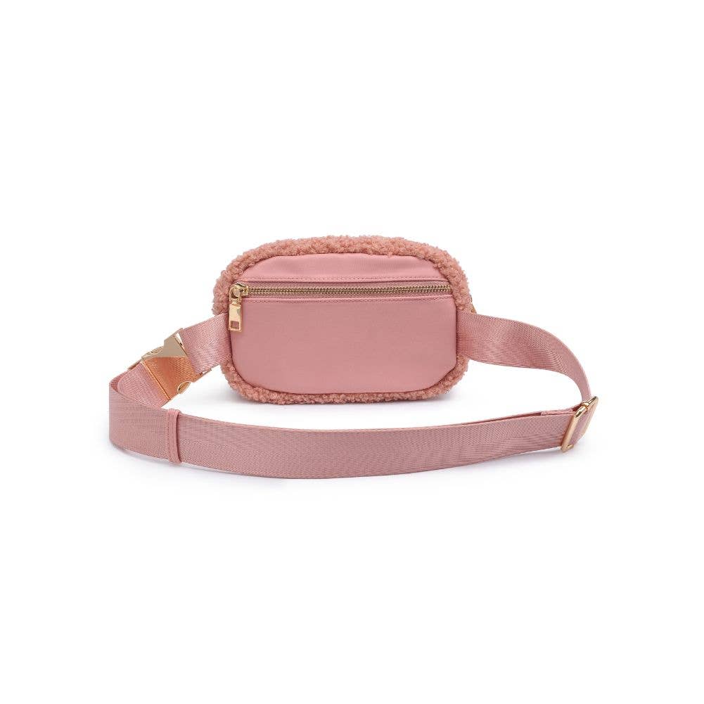 Santi Sherpa Shearling Belt Bag Fanny Pack