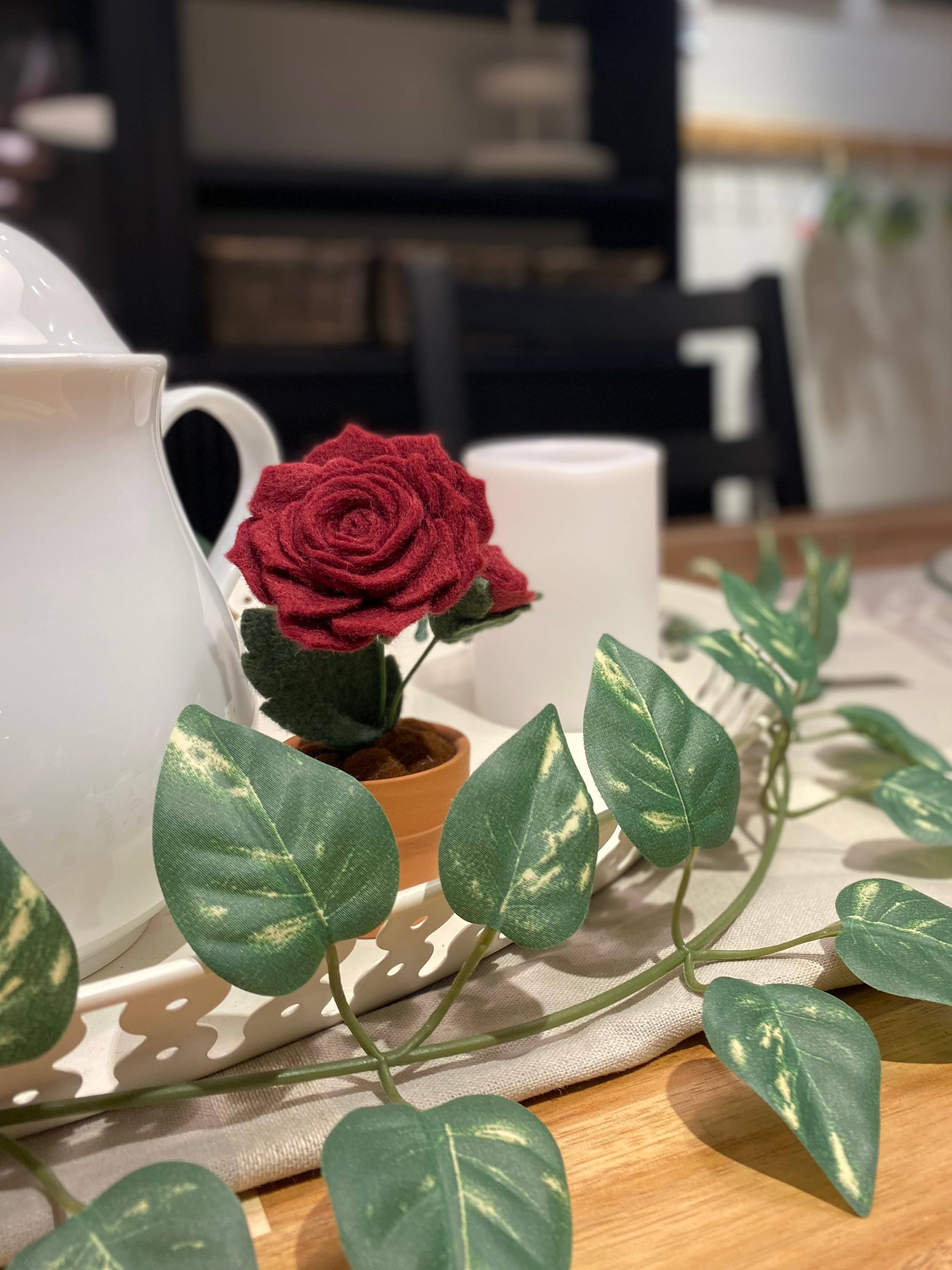 Rose Felt Forever Flower