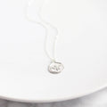 Bee Medallion Necklace: Silver