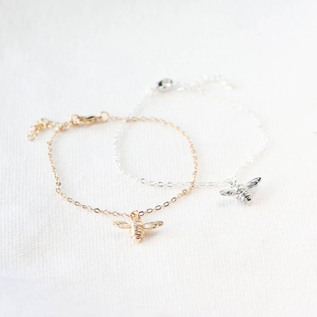 Honeybee Bracelet: Silver
