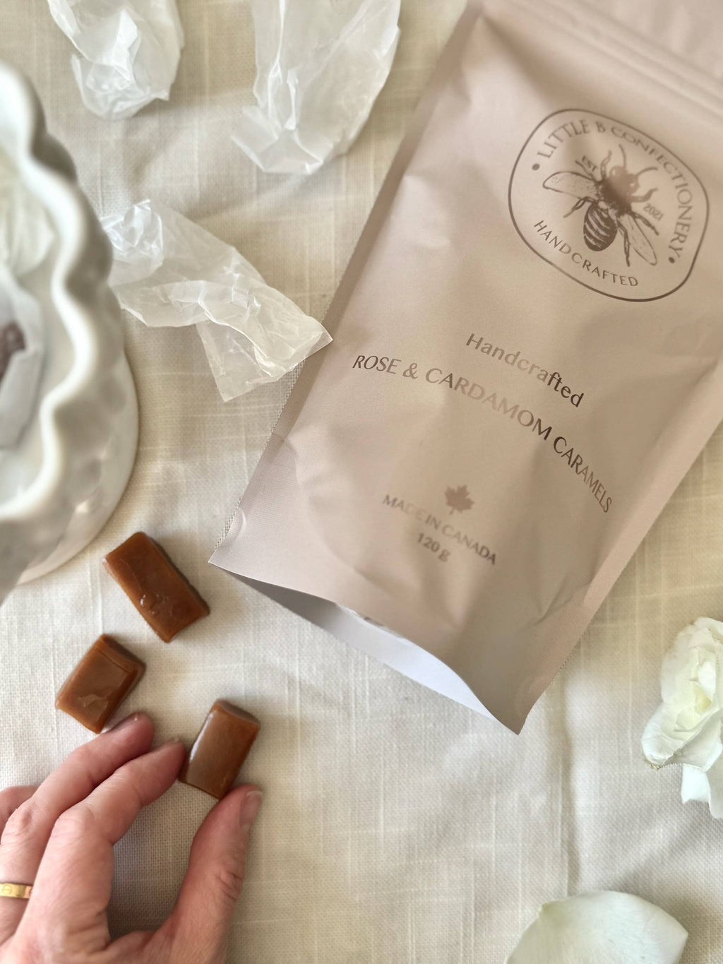 Rose & Cardamom Caramels