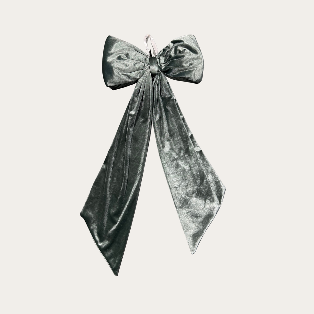 Sage Velvet Holiday Bows