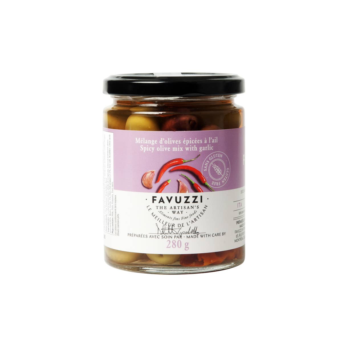 Spicy Olive Mix With Garlic