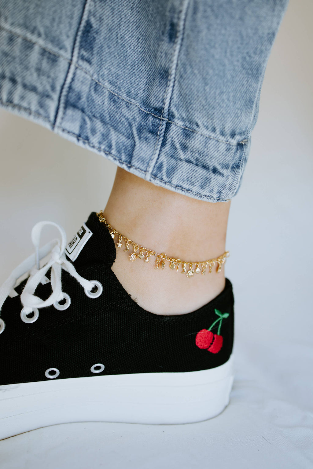 Gold Charm Anklet