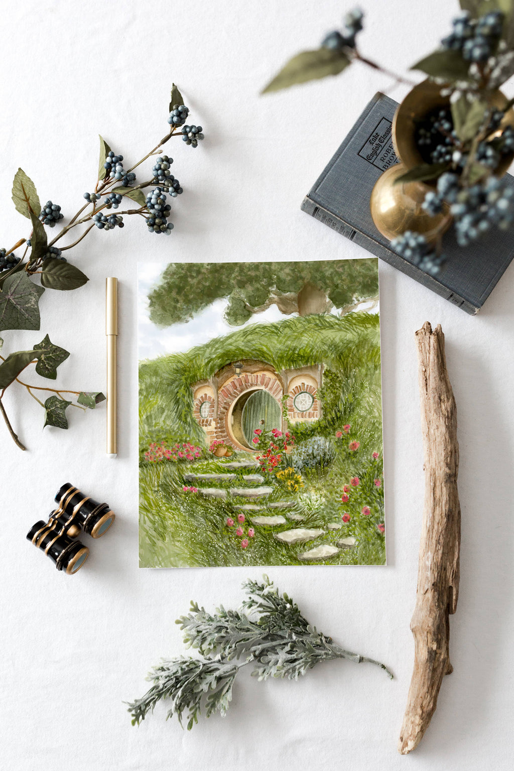Bag End Print. Literary Locations.