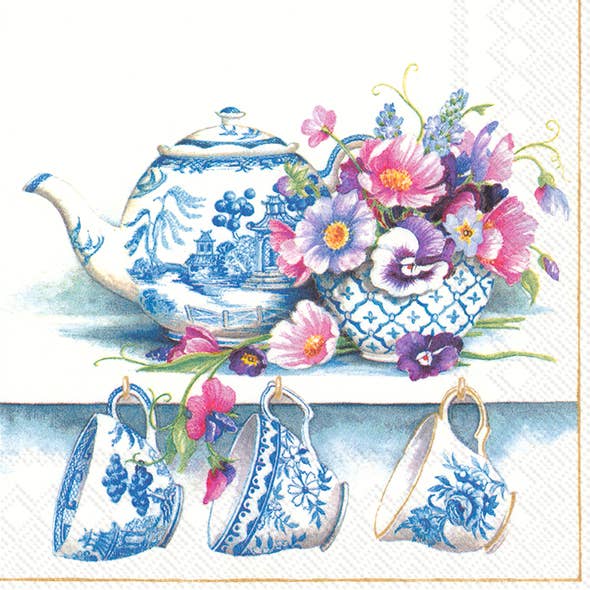 Lunch Napkin 20pk - Tea Set