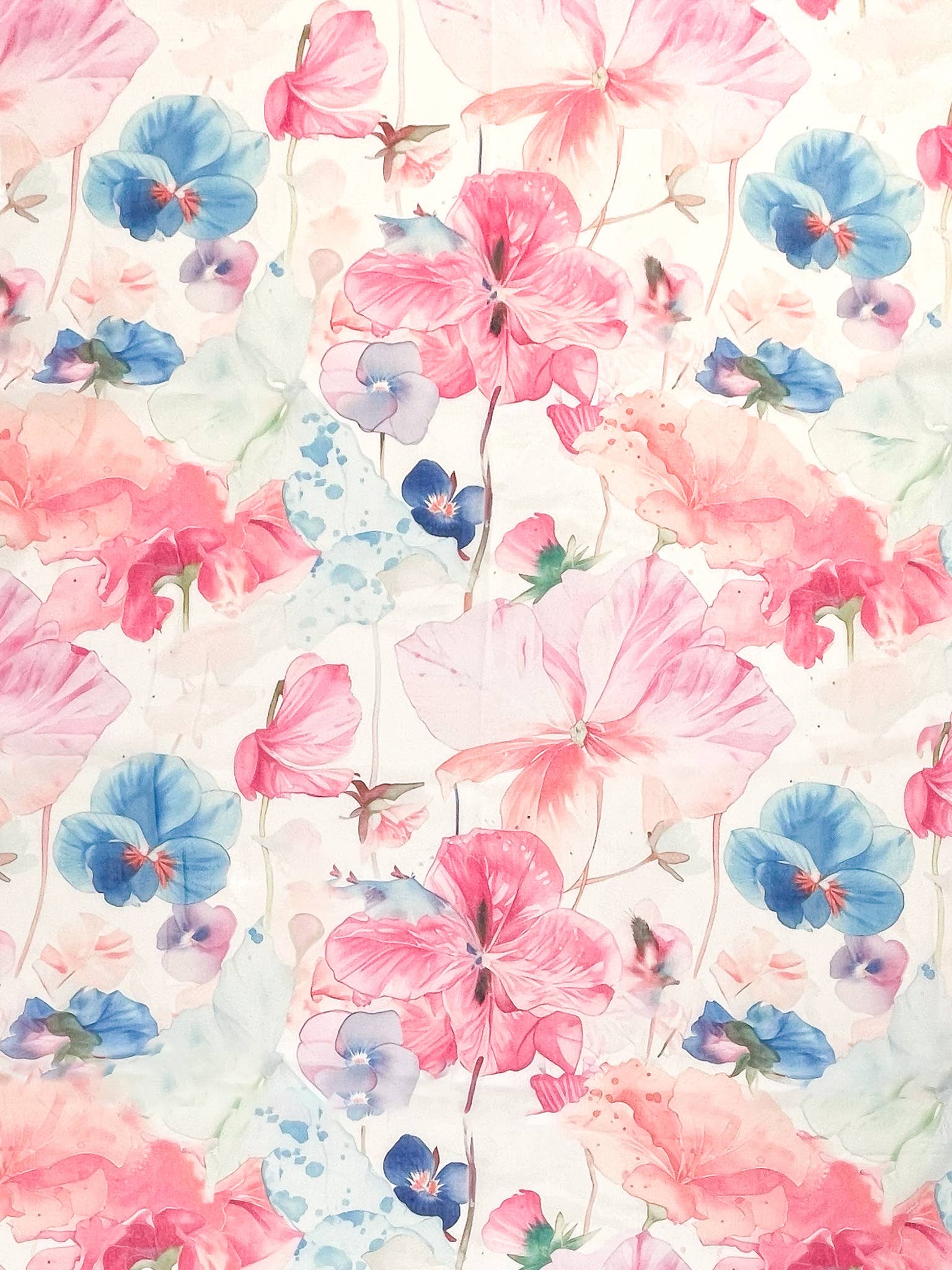 Flora | Lightweight Watercolour Scarf