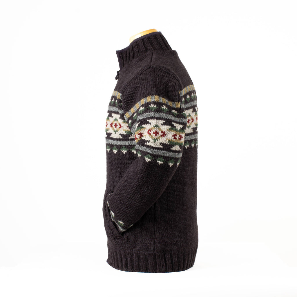 Austin Western Zip Cardigan – Hand Crafted Wool Sweater