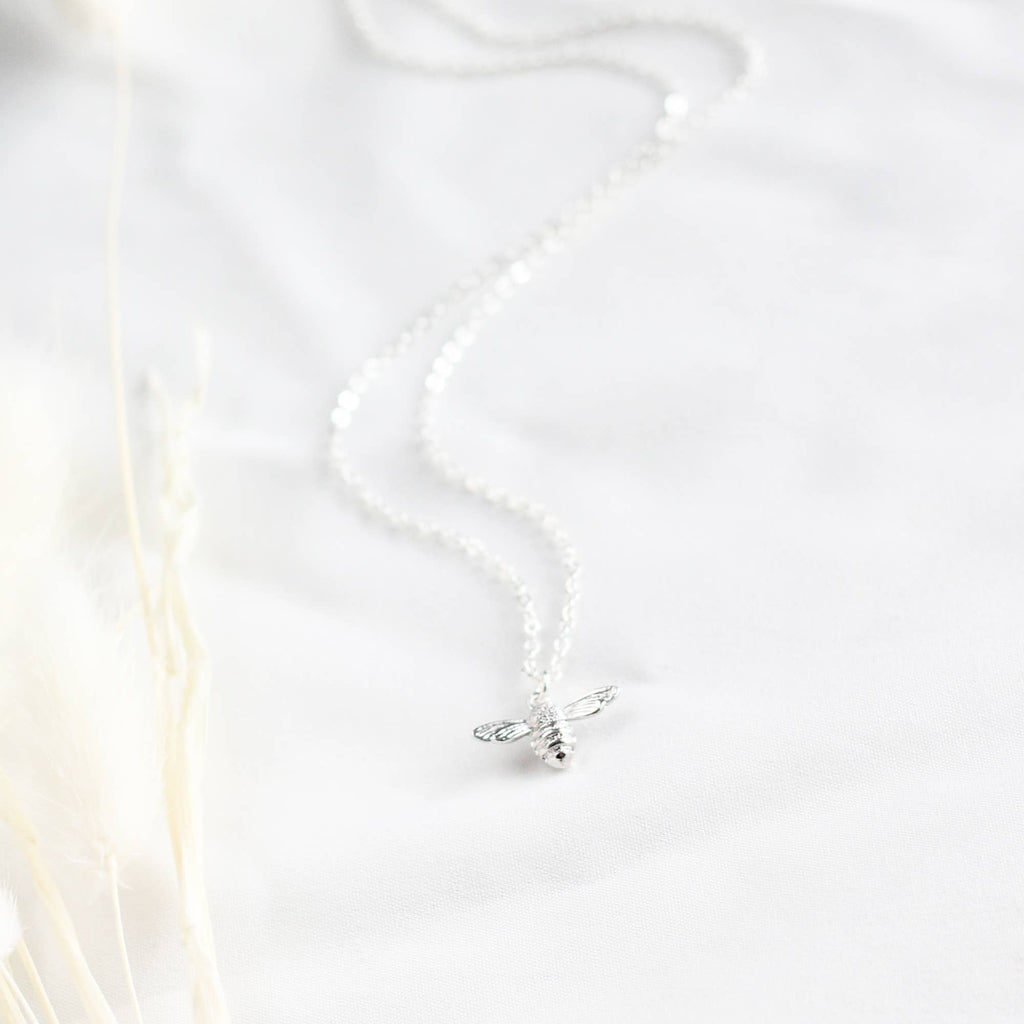 Honeybee Necklace: Silver