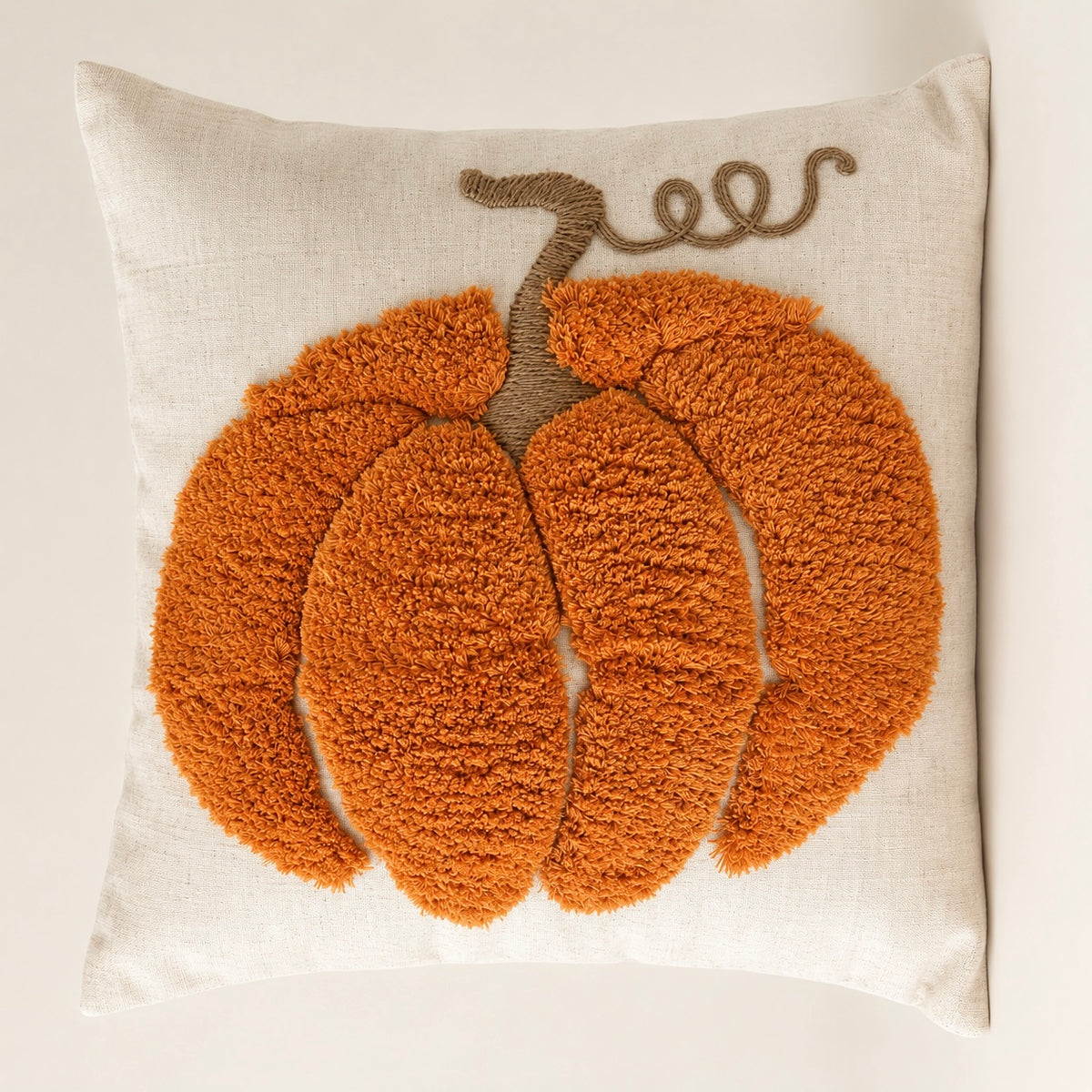 Tufted Pumpkin Cushion Cover 18x18