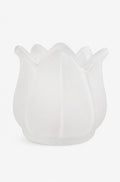 Frosted Glass Tulip Votive Holder