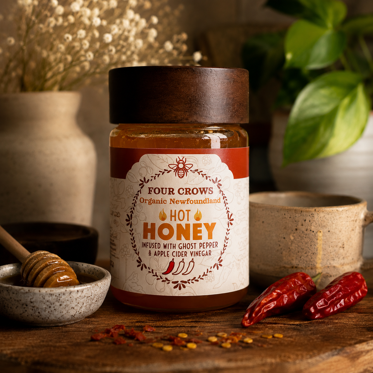 Four Crows Organic Hot Honey (Original Heat)