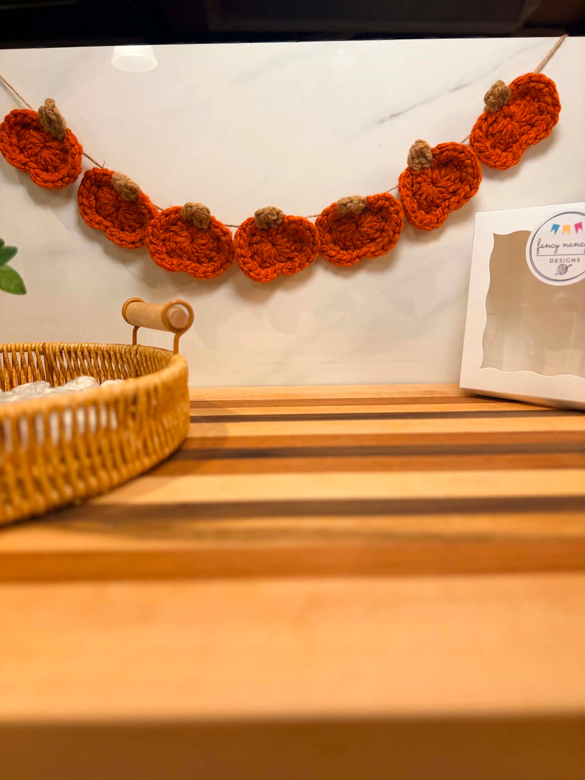 Crochet Pumpkin Garland