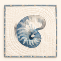 Quilted Seashell Cushion Cover