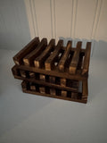 Wooden Slatted Soap Dish