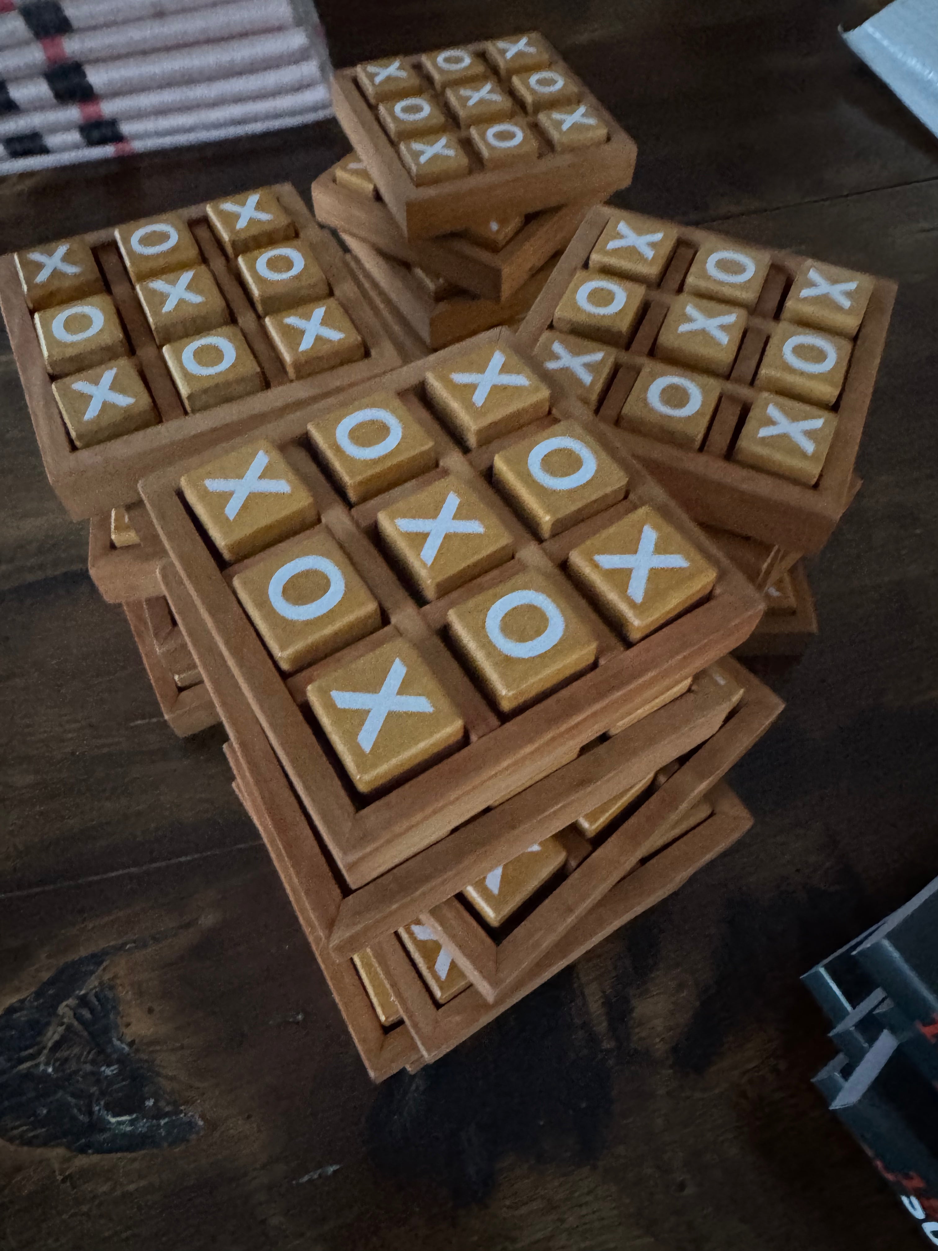 Wooden Tic Tac Toe Game
