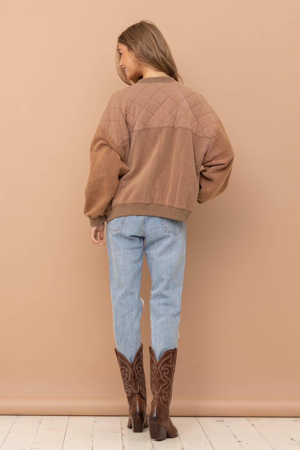 Quilted Fleece Jacket