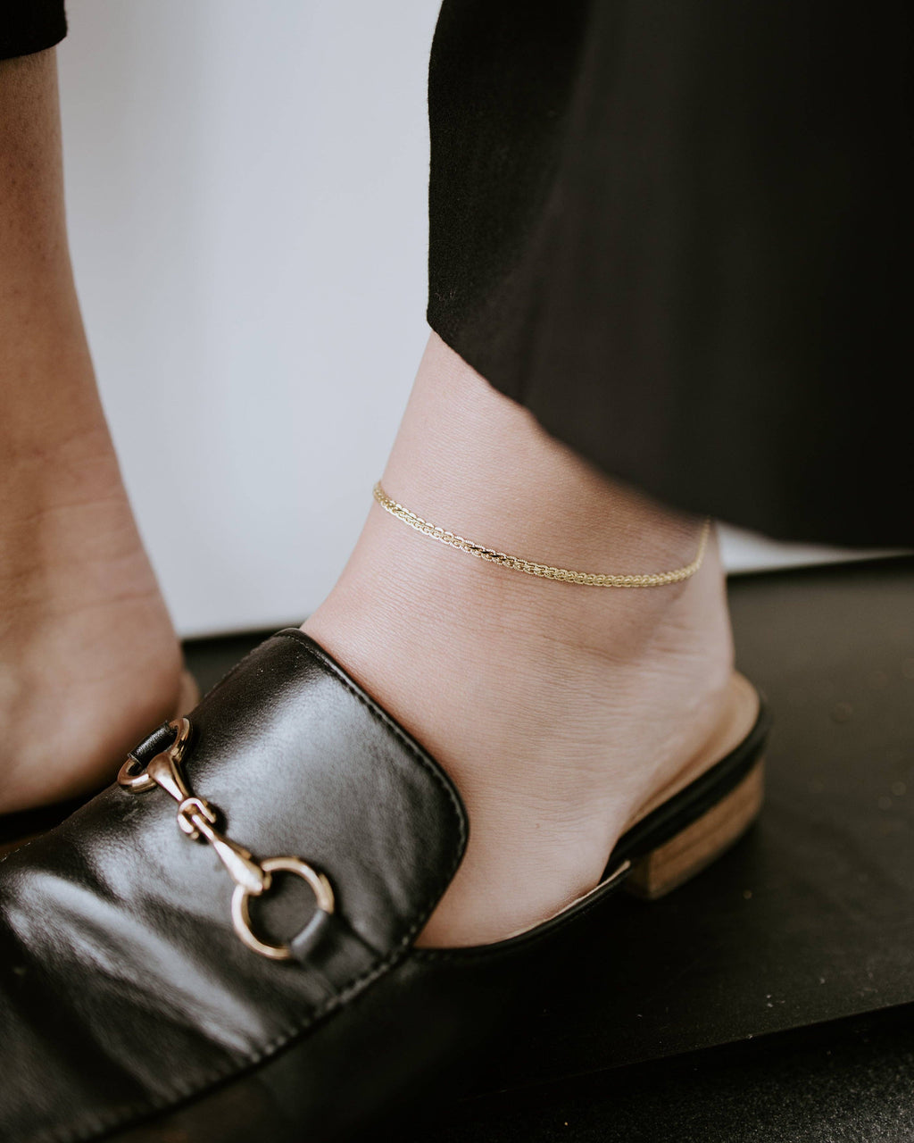 Gold Braided Chain Anklet